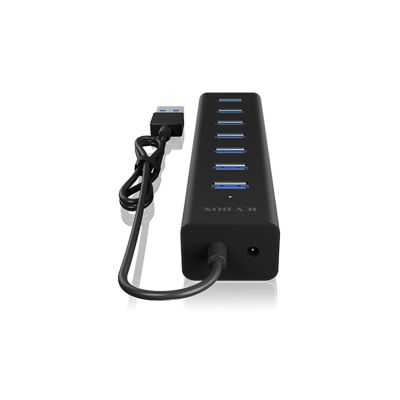 3. ICY BOX IB-HUB1700-U3 USB 3.2 Gen 1 (3.1 Gen 1) Typ-A 5000 Mbit/s Schwarz