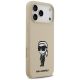 4. Karl Lagerfeld Silikonhülle mit Karl-Skizze und Logo (MagSafe) für iPhone 17 Pro Max – Braun