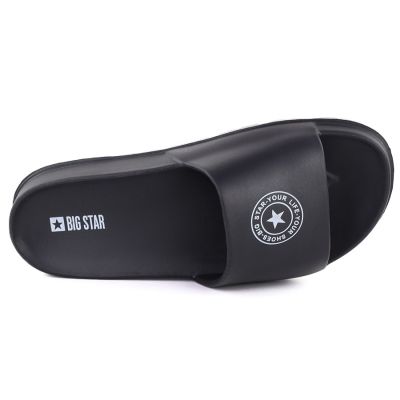 3. Schwarze Damen-Flip-Flops mit Plateau für Strand und Pool, Big Star TT274A043