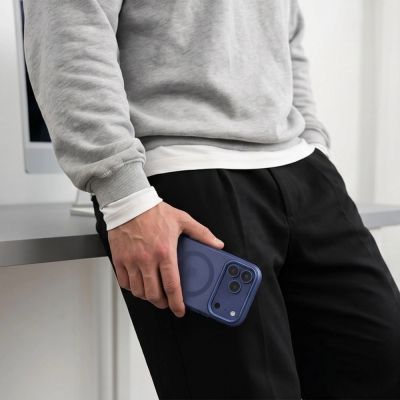 6. Tech-Protect MagZero MagSafe Hülle für iPhone 17 Pro Max / 18 Pro Max – Mattes Marineblau