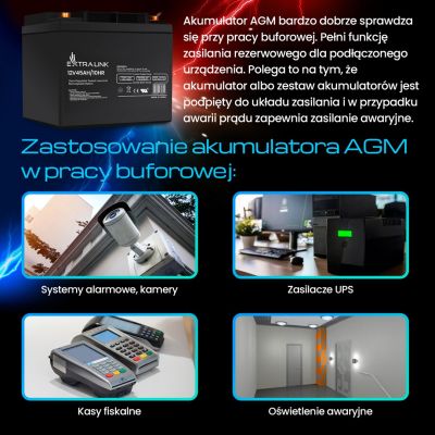16. EXTRALINK BATTERIE BATTERIEAKKUMAT AGM 12V 45