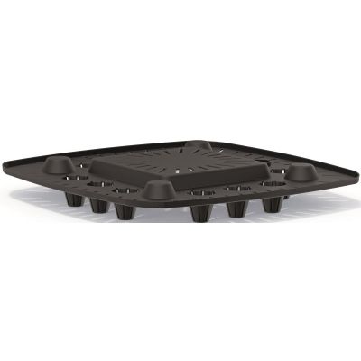 8. GRACIA SQUARE Öko-Holzblumentopf 24x24CM Kaffee