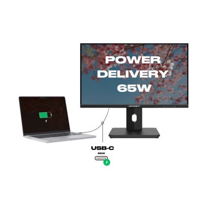 8. JAPANNEXT Monitor 54,6 cm JN-I215FLFHSP-C65W 16:9 HDMI/USBC FHD