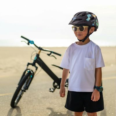 6. Wozinsky MTB-Kinderfahrradhelm mit abnehmbarem Visier, Größe S – Schwarz