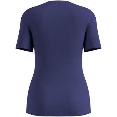 4. Odlo BL TOP Crew Neck S/S ACTIVE WARM Langarm Thermounterwäsche Größe M Blau