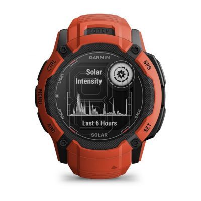 2. Garmin Instinct 2X SOLAR Sports Watch Red