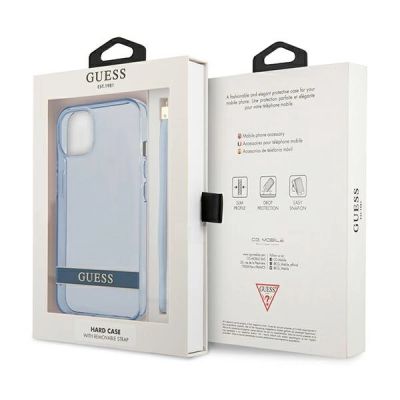 8. Guess GUHCP13SHTSGSB iPhone 13 mini 5,4 "blau / blau Hardcase Translucent Stap