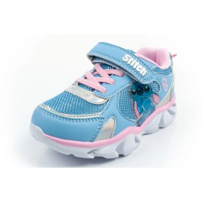 3. Leomil Kinder-Sportschuhe, Sneaker, Stitch Light mit Klettverschluss, blaue LED-Beleuchtung