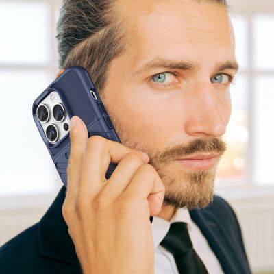 7. Thunder Case iPhone 14 Pro blaue gepanzerte Hülle