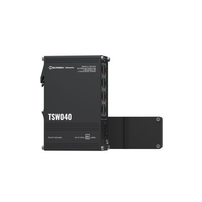 Teltonika NETWORKS TSW040 8-Port PoE+ Switch Unmanaged Fast Ethernet (10/100) PoE-Unterstützung Schwarz