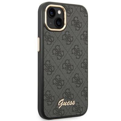 4. Guess GUHCP14SHG4SHK iPhone 14 6.1 "schwarz / schwarzes Hartschalenetui 4G Vintage Gold Logo