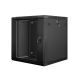 5. Lanberg WF01-6612-10B Rack-Schrank (12 HE; 635 mm / 600 mm / 600 mm; Wandmontage; Glas; 19 Zoll; schwarz)