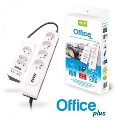 3. Ever OFFICE PLUS Weiße 7 x 250 V Netzsteckdose
