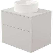 Waschtischunterschrank mit Granitwaschbecken – 360 mm