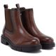 4. Braune Damen-Ankle-Boots aus Leder, Sergio Leone BT-01-S