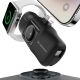 5. Wozinsky WF16-YLS 5000 mAh 15 W Lightning Mini-Powerbank mit integriertem USB-C-Kabel und Apple Watch Ladegerät – Schwarz