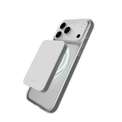 3. Puro Lite Mag TPU+PC Hülle kompatibel mit MagSafe für iPhone 17 Pro - Transparent mit weißem Ring