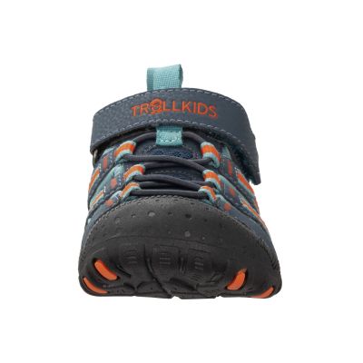 5. Trollkids Kids Sandefjord Sandal XT dark navy/dusky turquoise/glow orange Kinder-Sport-Sandalen für Jungen/Mädchen (668-110)