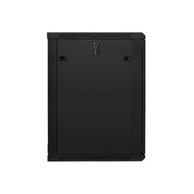 3. Lanberg WF01-6618-10B Rack-Schrank (18 HE; 901 mm / 600 mm / 600 mm; Wandmontage; Glas; 19 Zoll; schwarz)