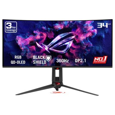 9. ASUS Monitor 34" PG34WCDN QD-OLED 360Hz