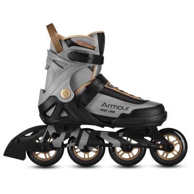 3. NA22151 ARMOUR GRAU ROLLERSKATE GRÖSSE 38 NILS EXTREME