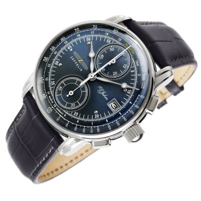 3. Herrenarmbanduhr ZEPPELIN 100 Yahre Chronograph 8670-3 + BOX