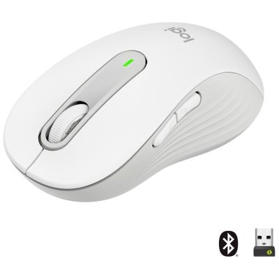 Logitech Signature M650 L Kabellose OFF-WH Maus