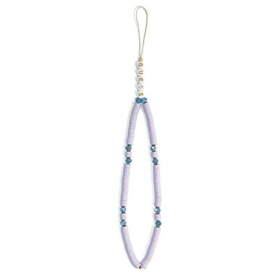 2. Guess Anhänger GUUSTPEARU Phone Strap lila/lila Heishi Beads
