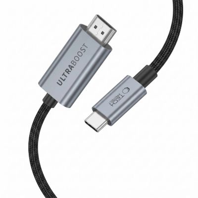 3. Tech-Protect UltraBoost USB-C HDMI 2.1 60Hz Videokabel 300 cm - Grau