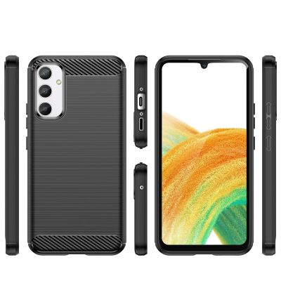 2. Carbon Case Hülle für Realme 10 Pro flexible Silikon-Carbon-Hülle schwarz