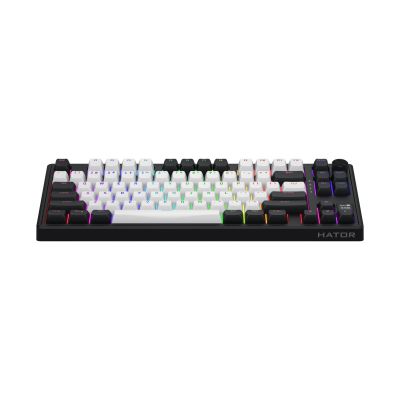 2. HATOR Skyfall 80 MAG ULTIMA 8K kabellose Gaming-Tastatur USB + RF + Bluetooth QWERTZ US-Englisch Schwarz, Weiß