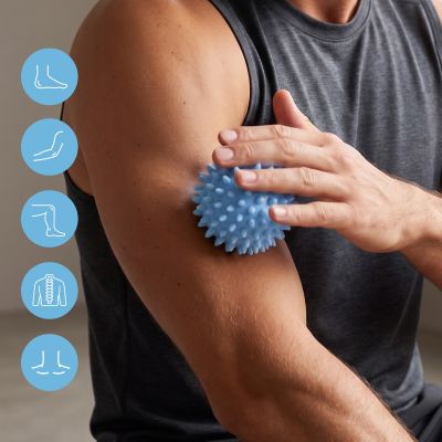 3. Massageball mit Noppen, 7 cm, Spokey PIN