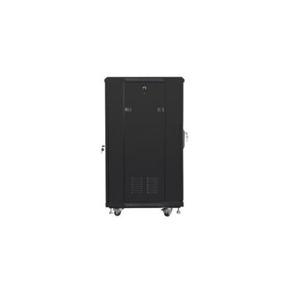 2. Lanberg FF01-6622-12B Rack-Schrank (22 HE; 19 Zoll; 1160 mm / 600 mm / 600 mm; Standgerät; Glas; 800 kg; schwarz)