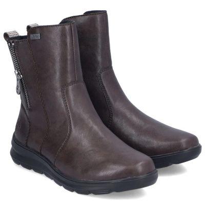 11. Rieker Z0074-25 bequeme braune wasserdichte Damen-Ankle-Boots