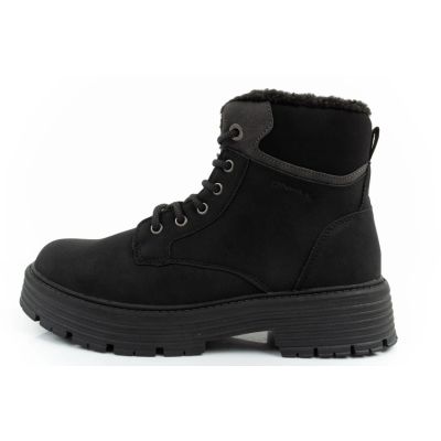 2. O'Neill Winterstiefel Damen Wanderstiefel Isolierte Stiefeletten Modisch Schwarz