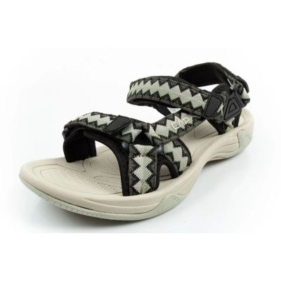 3. CMP Hamal Damensandalen mit Klettverschluss und Trekkingsohle, grün