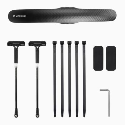 4. Wozinsky WBR-01 universeller, verstellbarer Fahrradschutzblech - schwarz