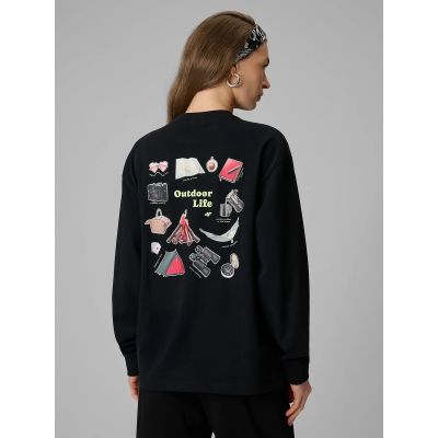 2. Damen Langarmshirt mit Print, regulär, Größe 4F 4FRSS26TSWSF2834-20S