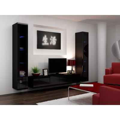 18. TV-Schrank VIGO '180' 30/180/40 schwarz/schwarz-Kombination