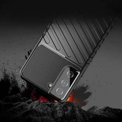 3. Thunder Case Hülle für Samsung Galaxy S23+ Silikon Armor Case schwarz