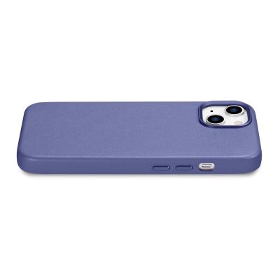 10. iCarer Case Lederhülle Echtleder iPhone 14 Plus Hellviolett (MagSafe-kompatibel)