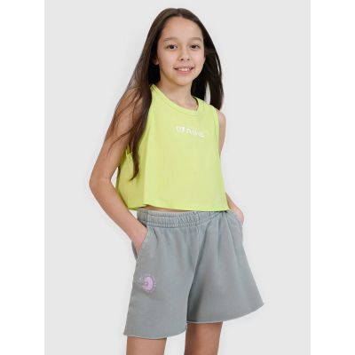 2. Oversize-Crop-Top mit Print für Mädchen 4F 4FJWSS25TSLEF112-45S