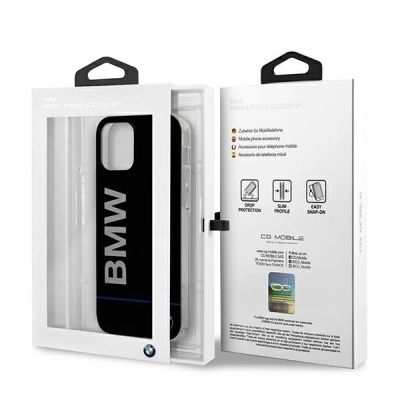 10. BMW Hardcase Schutzhülle mit aufgedrucktem Logo für iPhone 12 / 12 Pro – Schwarz