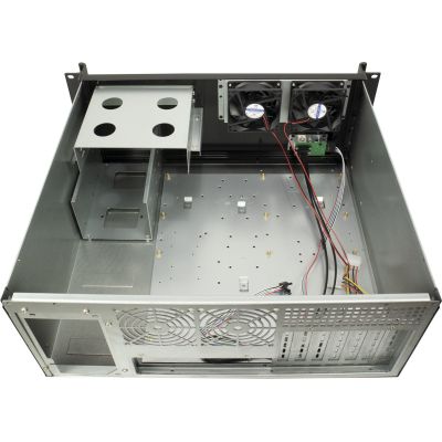 3. Inter-Tech 48,3 cm IPC 4U-K-439L 4U Server, offenes Netzteil