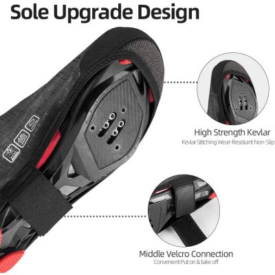 3. Rockbros Überschuhe, schwarz, Größen 38-42