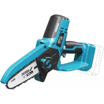 6. Dedra Mini-Kettensäge 4" 18V ohne Akku und Ladegerät