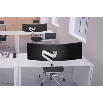 3. Neomounts NM-D775WHITEPLUS Monitorhalterung/Ständer 124,5 cm (49") Schreibtisch Weiß