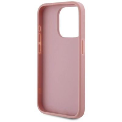 7. Karl Lagerfeld Wrinkled Metal Signature iPhone 15 Pro Max Hülle - Rosa