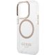6. Guess Metal Outline MagSafe Hülle für iPhone 15 Pro - Gold