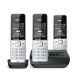 13. Gigaset 500A Comfort Trio Schnurlostelefon - Anrufbeantworter - ECO DECT\GAP\CAT-iq - Silber + 2 zusätzliche Mobilteile